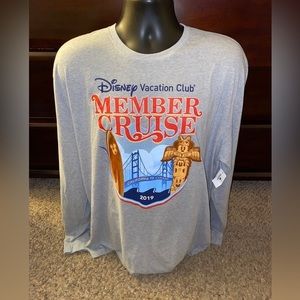 NWT Disney Vacation Club‎ DVC Member Cruise 2019 Long Sleeve T-Shirt Sz XXL